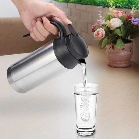 PRANITE PRANITE Wasserkocher 750 ml Edelstahl-Autoheizbecher, 0.75 l, 120,00 W, Reisekessel, Wasserkocher (12V)  Чайник PRANITE, 750 мл, автомобильная нагревательная чашка из нержавеющей стали, 0,75 л, 120,00 Вт, дорожный чайник (12 В)