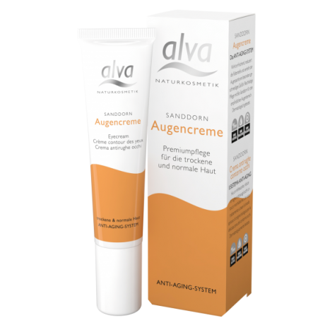 Alva Naturkosmetik Sanddorn Augencreme  Облепиха крем для глаз