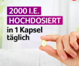 Vigantolvit 3stk x 60kap Вигантолвит Германия Витамин D3 2000 I.E., 3 упаковки x 60 капсул (180 капсул)
