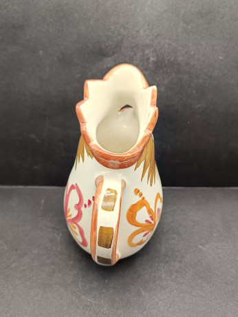 Кувшин винтажный Bassano "Красно-коричневый петух", ручная работа, керамика, 19 см, Италия, 1970-80гг.