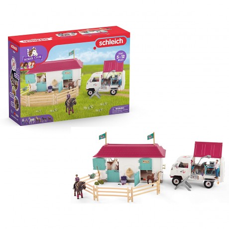 Schleich Schleich Horse Club 72147 Tierarztbesuch im Stall Schleich Horse Club 72147 Посещение ветеринара в конюшне