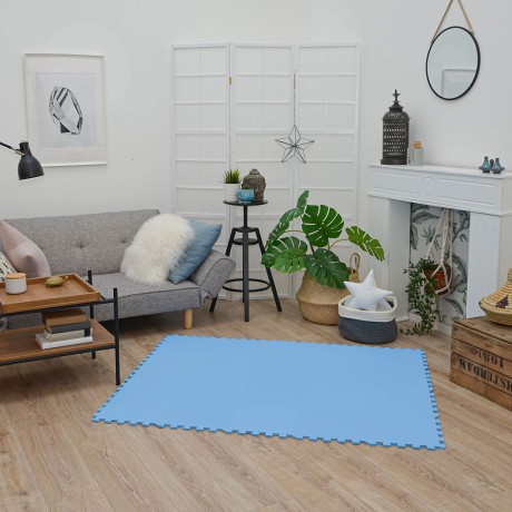 LittleTom Puzzlematte Uni Hellblau 20 Teile Коврик-пазл Uni голубой 20 штук