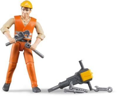 Bruder Bruder 60020 Profi-Serie bworld Bauarbeiter mit Zubehor 1:16 Bruder 60020 профессиональная серия bworld строитель с аксессуарами 1:16