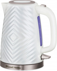 RUSSELL HOBBS RUSSELL HOBBS Wasserkocher Groove 26381-70, weiss, 1,7 l, 2.400 Watt, herausnehmbarer Kalkfilter, 1,7 l, 2400 W  RUSSELL HOBBS Чайник Groove 26381-70, белый, 1,7 л, 2400 Вт, съемный фильтр от накипи, 1,7 л, 2400 Вт