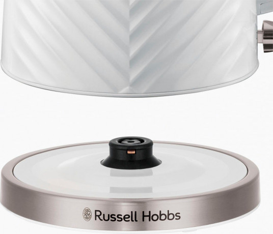 RUSSELL HOBBS RUSSELL HOBBS Wasserkocher Groove 26381-70, weiss, 1,7 l, 2.400 Watt, herausnehmbarer Kalkfilter, 1,7 l, 2400 W  RUSSELL HOBBS Чайник Groove 26381-70, белый, 1,7 л, 2400 Вт, съемный фильтр от накипи, 1,7 л, 2400 Вт