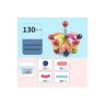 Debuy Starke magnetische Bauklotze Kinder Magnetspielzeug padagogische hundert andern magnetischen Stick Magnetische Stabe 130 Stuck verpackt Сильные магнитные строительные блоки
