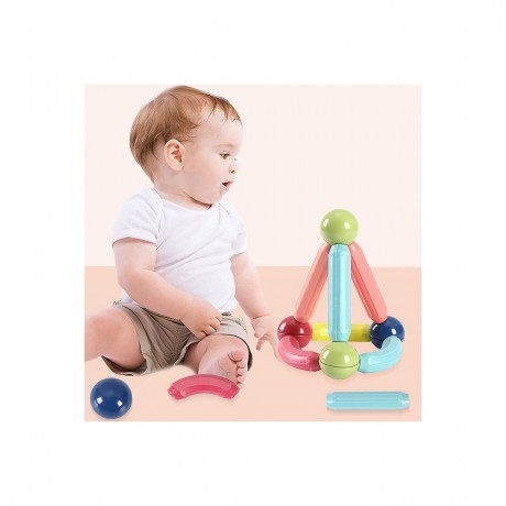 Debuy Starke magnetische Bauklotze Kinder Magnetspielzeug padagogische hundert andern magnetischen Stick Magnetische Stabe 130 Stuck verpackt Сильные магнитные строительные блоки