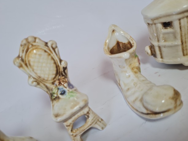 CREATIONS OF CAPODIMONTE Набор коллекционных фарфоровых фигурок, 6 штук, Италия, 1950-60гг.