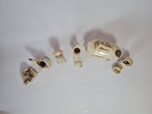 CREATIONS OF CAPODIMONTE Набор коллекционных фарфоровых фигурок, 6 штук, Италия, 1950-60гг.