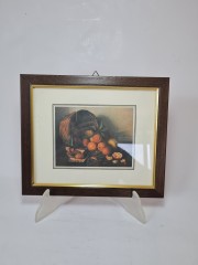 Centro Arte Картина &quot;Корзина с мандаринами&quot;, 20см х 24см, Италия, 1960-70гг.