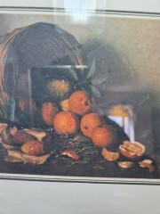 Centro Arte Картина &quot;Корзина с мандаринами&quot;, 20см х 24см, Италия, 1960-70гг.