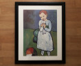 Картина винтажная Pablo Picasso "Ребенок с голубем (1901)", 45 x 55 см, Германия, 1997г.