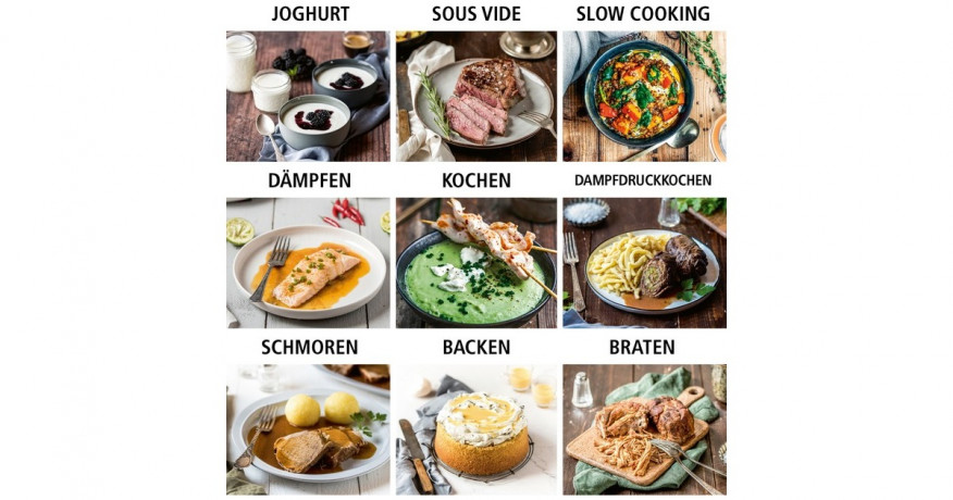 Rommelsbacher Rommelsbacher Dampfdruck- & Multikocher MD 1000 weiss/schwarz weiss/schwarz Пароварка и мультиварка Rommelsbacher MD 1000 белый/черный