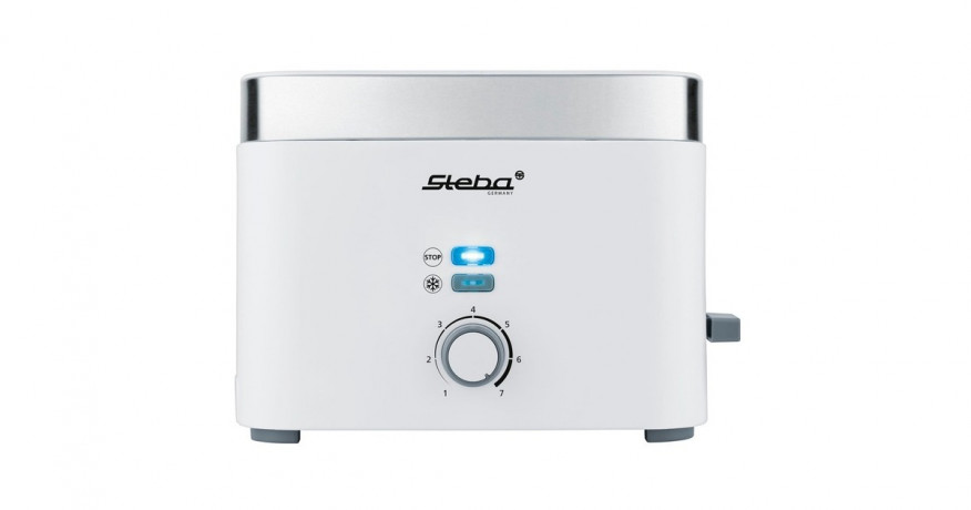 Steba Steba Toaster TO 10 Bianco weiss/edelstahl, 930 Watt, fur 2 Scheiben Toast weiss/edelstahl Тостер Steba TO 10 Bianco белый/нержавеющая сталь, 930 Вт, на 2 ломтика тостов