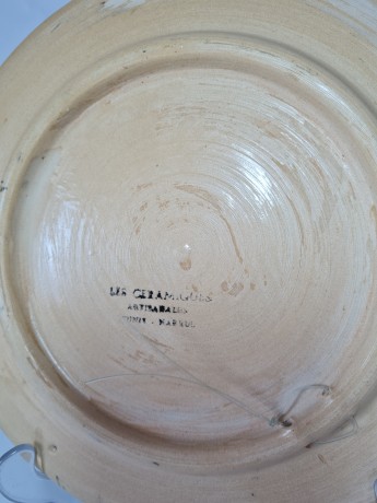 Les Ceramiques Коллекционная тарелка "Мизвад", 24см, Тунис 1950г.