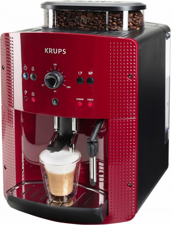 Krups Krups Kaffeevollautomat EA8107 Arabica, 2-Tassen-Funktion, manueller Dampfduse, 2 voreingestelle Kaffeestarken Полностью автоматическая кофемашина Krups EA8107 арабика, функция на 2 чашки, ручное паровое сопло, 2 предустановленные крепости кофе