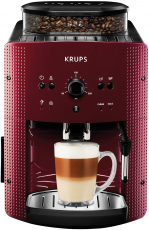 Krups Krups Kaffeevollautomat EA8107 Arabica, 2-Tassen-Funktion, manueller Dampfduse, 2 voreingestelle Kaffeestarken Полностью автоматическая кофемашина Krups EA8107 арабика, функция на 2 чашки, ручное паровое сопло, 2 предустановленные крепости кофе