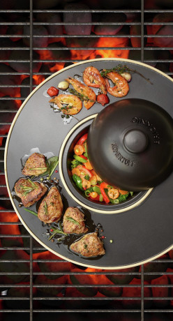 R\u00f6mertopf R\u00f6mertopf BBQ-Planet  schwarz Планета барбекю R&amp;u00f6mertopf