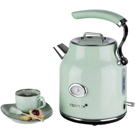 KORONA KORONA Wasserkocher Korona Retro 20665 Wasserkocher schnurlos Mint, 1.70 l, 2200 W  Чайник KORONA Электрический чайник Korona Retro 20665 мятный, 1,70 л, 2200 Вт