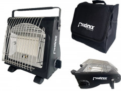 Phonix Germany Phonix Germany Gaskocher PH-100, (2 in 1 Heizung  Kocher, Gasheizung Keramik), Keramik Gasstrahler 1,7 KW Heizstrahler  Газовая плита Phonix Germany PH-100, (плита-нагреватель 2 в 1, газовая плита керамическая), керамический газовый обогрев