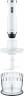 Graef Graef Stabmixer HB 501, 3 teiliges Zubehor Set, weiss, Mixstab, Purierstab, Zerkleinerer Schwarz Ручной блендер Graef HB 501, набор аксессуаров из 3 предметов, белый, палочка для смешивания, палочка для очистки, измельчитель