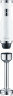 Graef Graef Stabmixer HB 501, 3 teiliges Zubehor Set, weiss, Mixstab, Purierstab, Zerkleinerer Schwarz Ручной блендер Graef HB 501, набор аксессуаров из 3 предметов, белый, палочка для смешивания, палочка для очистки, измельчитель