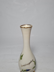 Ваза винтажная фарфоровая J. Seltmann Vohenstrauß Bavaria &quot;Синий цветок&quot;, 17 x 5,5 см, Германия, 1960-70гг.