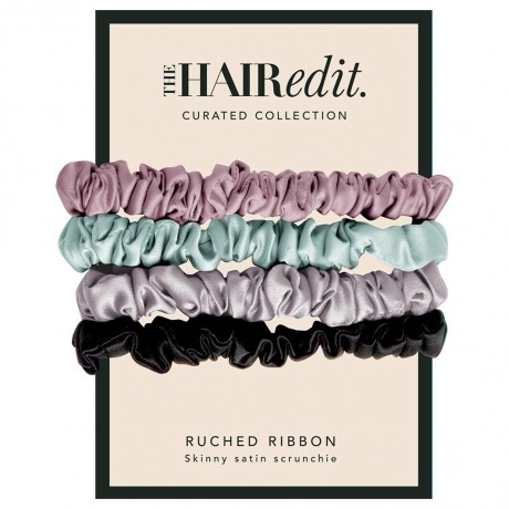 The Hair Edit Sage & Mauve Ruched Ribbon Scrunchies  Резинка для волос Sage &amp; Mauve с рюшами и лентой