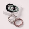 The Hair Edit Sage & Mauve Ruched Ribbon Scrunchies  Резинка для волос Sage &amp; Mauve с рюшами и лентой