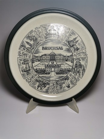 Goebel Oeslauer Manufaktur Bavaria, Мануфактура Гебель Коллекционная фарфоровая тарелка "Брухзаль" 32см