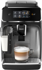 Philips Philips Kaffeevollautomat 2200 Serie EP2236/40 LatteGo, fur 3 Kaffeespezialitaten und anpassbarer Starke, matt-schwarz  Полностью автоматическая кофемашина Philips серии 2200 EP2236/40 LatteGo, для 3 видов кофе и регулируемой крепоси, матовый черн