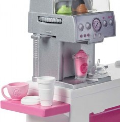Mattel Barbie Nasch-Cafe Spielset mit Puppe (blond) Игровой набор Barbie Nasch-Cafe с куклой (блондинка)