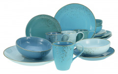Creatable Creatable Kombiservice 16-tlg. NATURE COLLECTION AQUA blau Создаваемый комбинированный сервиз 16 шт. ПРИРОДА КОЛЛЕКЦИЯ АКВА