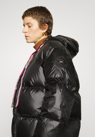 Tommy Hilfiger PADDED PUFFER JACKET Down jacket black УТЕПЛЕННАЯ ПУХОВАЯ КУРТКА Пуховик черный