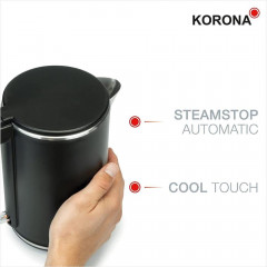KORONA KORONA Wasserkocher 20119, Doppelwandig, 1 Liter, Wasserstandsanzeige, Cool Touch, beleuchtet  Чайник KORONA 20119, двустенный, 1 литр, индикатор уровня воды, прохладное прикосновение, подсветка