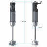 Arendo Arendo Stabmixer, 1000 W, Edelstahl Purierstab, Handmixer mit stufenloser Regelung, grau  Ручной блендер Arendo, 1000 Вт, очищающий стержень из нержавеющей стали, ручной миксер с бесступенчатой ??регулировкой, серый