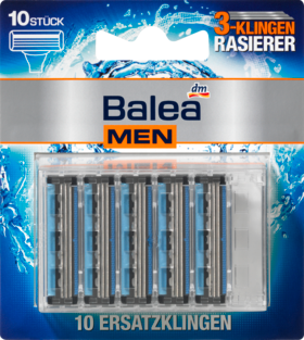 Balea MEN Бритва с 3-мя лезвиями, Запасные лезвия	, 10 шт