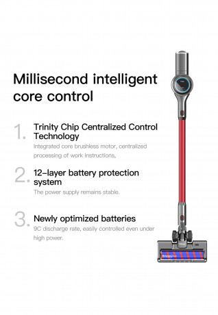 Blue Chilli Blue Chilli Akku-Hand-und Stielstaubsauger G22 Hand-Akku-Staubsauger Trockenreinigung 27Kpa, 420,00 W, Beutellos, 700 ml Staubkapazitat, 2200mAh, 60Minuten, biegsamer Stab, LED-Licht  Беспроводной ручной пылесос Blue Chilli Ручной беспроводной