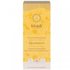 Khadi Naturkosmetik Pflanzenhaarfarben Goldhauch 100g  Травяные краски для волос золотое прикосновение 100г