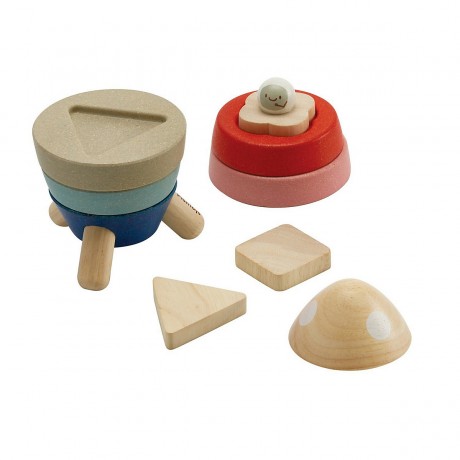 PLANTOYS Learning Stapelrakete Orchard Steckspielzeug Обучающая игрушка с подключаемым модулем &quot;Ракетный сад&quot;