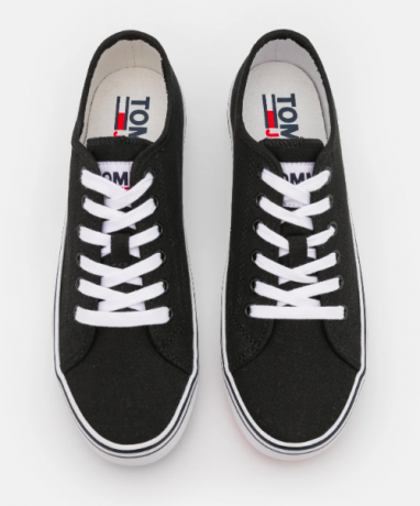 Tommy Jeans Essential Trainers Томми Джинс Женские Кеды текстильные, черные