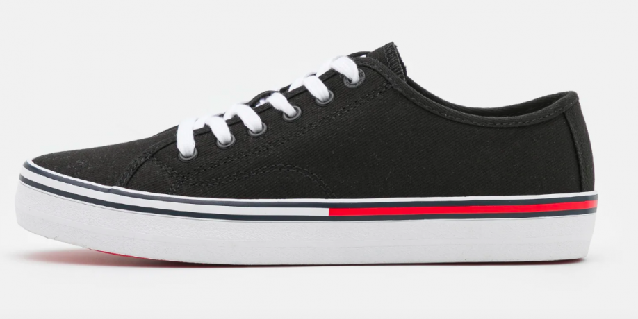 Tommy Jeans Essential Trainers Томми Джинс Женские Кеды текстильные, черные