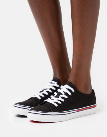 Tommy Jeans Essential Trainers Томми Джинс Женские Кеды текстильные, черные