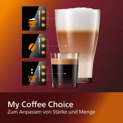 Philips Philips Kaffeevollautomat Series 2200 Kaffeevollautomat – LatteGo Milchsystem,3 Spezialitaten, Kaffeeautomat Cafemaschine Kaffeemaschine mi Mahlwerk Vollautomat Cafe  Полностью автоматическая кофемашина Philips Series 2200, полностью автоматическа