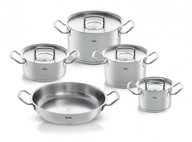Fissler Fissler Topfset 5-tlg. ORIGINAL-PROFI COLLECTION silber Набор горшков Fissler, 5 штук. ОРИГИНАЛЬНАЯ ПРОФЕССИОНАЛЬНАЯ КОЛЛЕКЦИЯ