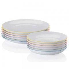 Arzberg Arzberg Porzellan Cucina Colori Speise-Set 12 tlg. Столовый сервиз Cucina Colori из фарфора Arzberg, 12 предметов.