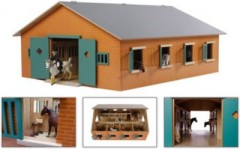 Van Manen Kids Globe Farming Pferdestall m. 7 Boxen f. Pferde 11-13cm Kids Globe Farming конюшня с 7 боксами для лошадей 11-13см