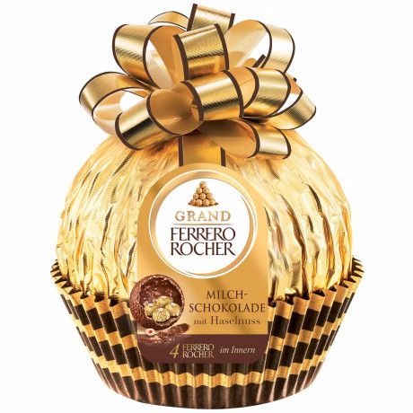 Grand Ferrero Rocher Milchschokolade 3stk x 240g Гранд Ферреро Роше Шоколадный шар из молочного шоколада 240г, 3 штуки