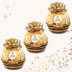 Grand Ferrero Rocher Milchschokolade 3stk x 240g Гранд Ферреро Роше Шоколадный шар из молочного шоколада 240г, 3 штуки
