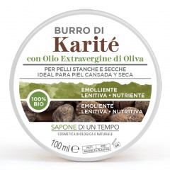 SAPONE DI UN TEMPO Bio-Sheabutter mit nativem Bio-Olivenol extra  Органическое масло ши с органическим оливковым маслом первого холодного отжима